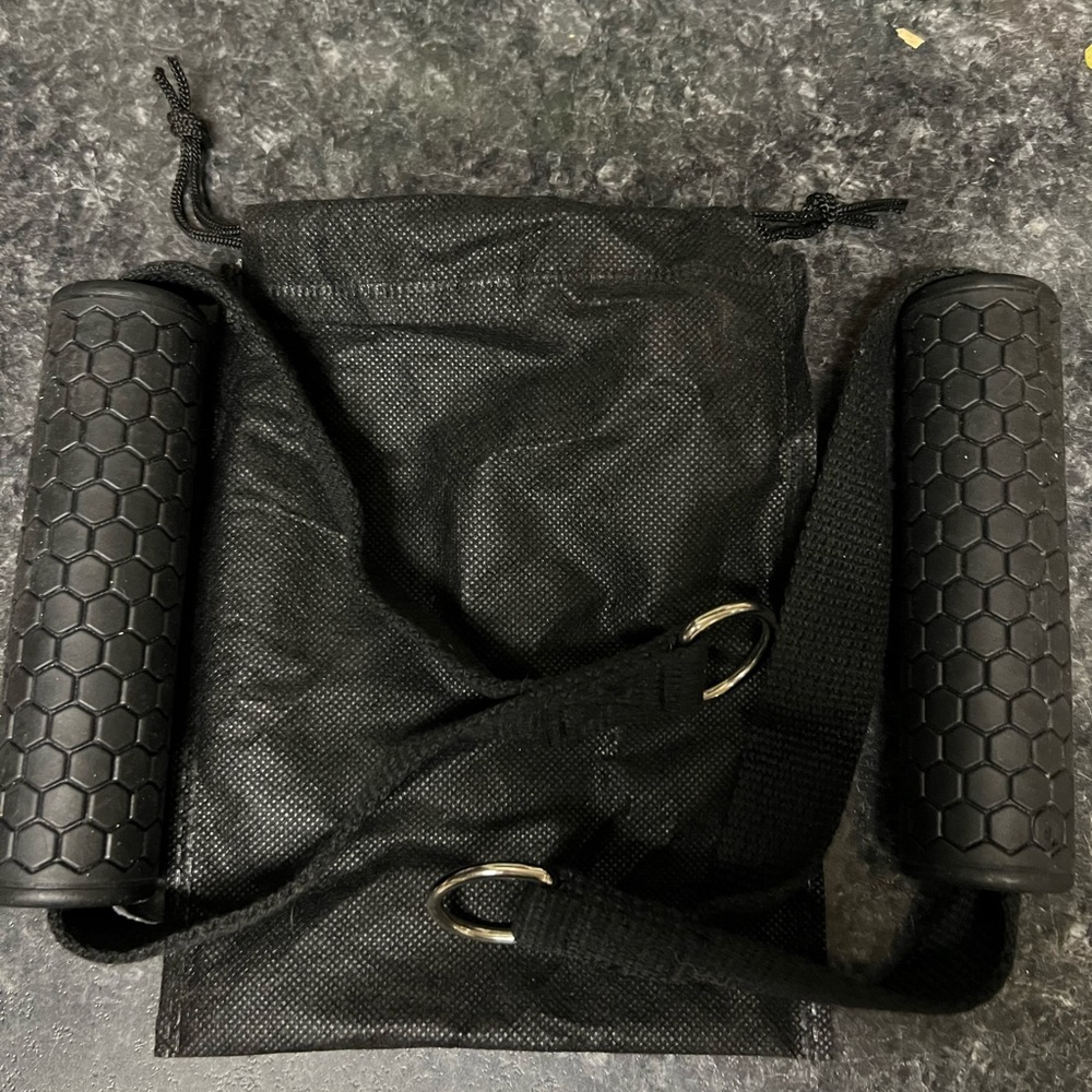 Exercise resistance fitness band handles in case. Never used. $8